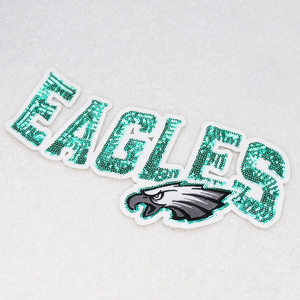 Custom Cowboys Chiefs Game Day Eagles Chenille Parches Iron-On Ropa Lentejuelas Bordado Parches Iron On Detroit Lions Patch - Product Image 5