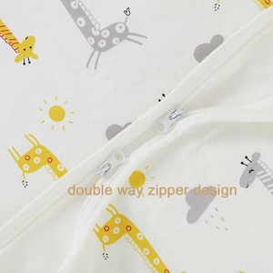 Sac de couchage Double face en coton biologique, sac de couchage pour bébé, avec fermeture éclair, 1,5 tog - Product Image 4