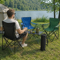 Chaise de camping pliable personnalisable avec logo, portable, pour pique-nique, pêche, plage, robuste, tissu Oxford 600D, structure en acier