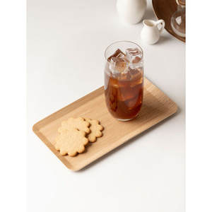 Grande vassoio decorativo antiscivolo in legno 25x14 cm per il cibo che serve in casa Mango legno & plastica OEM/ODM benvenuto - Product Image 1