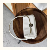 Bolso de Mano de Diseño de Lujo para Mujer 2026, Marca Famosa, Cuero Genuino de Alta Calidad, Forma de Satchel, Elegante, Suave y Duradero, con Cierre