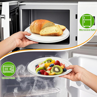 12.5 pouces personnalisable compostable sans Bpa couleurs primaires 100% naturel biodégradable éco assiette en papier jetable