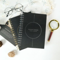 A5 couverture rigide planificateur d'impression personnalisé carnet de notes quotidien et mensuel pour économiser de l'argent Journal planificateur de budget financier