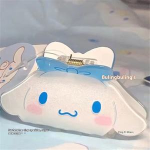Sanrio Sweet Kt Cat Kulomi horquilla de estudiante de dibujos animados lindos accesorios de plástico para el cabello para fiestas de niñas pinzas para el cabello directas de fábrica - Product Image 3