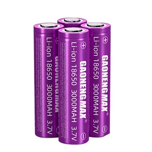 Литиевая батарея высокой емкости 18650 3000 мАч 3,7 в цилиндрическая 18650 литий-ионная аккумуляторная батарея