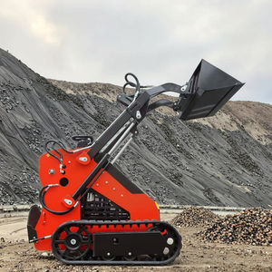 รถตักล้อยางแบบสกิดสเตียร์ที่มีความแข็งแรงสูง โครงสร้างทนทาน มอเตอร์ทรงพลัง ยกสูงได้ตามมาตรฐาน สำหรับงานเหมือง รองรับเหล็กหนาสูง - Product Image 2