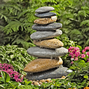 Wholesale Rock Stone Waterfall <strong>Indoor</strong> Tabletop Cascading Fountains Contemporary Stone Decorative <strong>Water</strong> <strong>Feature</strong> for Home Office - Product Image 2