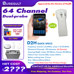Suresult <strong>Handheld</strong> Ultrasound <strong>Doppler</strong> 18 Frames High Speed Clear Image Linear/convex Head Portable Wireless Ultrasound - Product Image 6