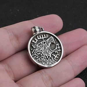 Collares con Colgante de Cabeza de Lobo de Acero Inoxidable, Estilo Hip-Hop, Ropa Urbana, Joyería de Moda, Accesorios, Venta al por Mayor de Fábrica, OEM - Product Image 3