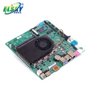 ELSKY Mini-ITX17 * 17CM דק מאוורר לוח האם עם מעבד 10th i3 מעבד 10110U 2 * DDR4 ram Max.64GB RAM VGA HD-MI LVDS