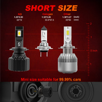 Auto LED faro bombilla 12V Canbus 9005 9006 focos brillantes LED H4 para X5 A4 A3 Matiz H11 H7 Barras De Luz Led faro proveedor
