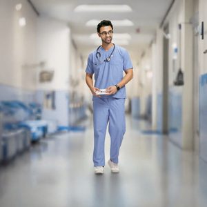 Conjunto de Uniforme Médico con Cuello en V, Impermeable, para Hospital, Enfermería, Unisex, para Clínica - Product Image 3