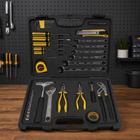 Boîte à outils en acier au carbone personnalisée avec adaptateurs pour la réparation automobile, ODM/OEM, boîtier rigide