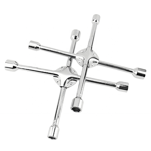 Llave cruzada para neumáticos de 14, 18 y 20 pulgadas, de acero al carbono, 17-19-21-23 mm, doblemente reforzada, antideslizante, para cambio de neumáticos de coche y camión - Product Image 2
