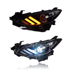 Per Mazda <span class=keywords><strong>3</strong></span> Axela 2014-2019 Gruppo Fari LED Completo Aftermarket Stile Mustang con DRL e Indicatori di Direzione Plug and Play (Coppia) - Product Image 4