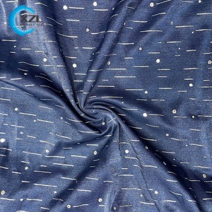 35% Polyester 14% Spandex 51% lụa sáng bạc dập vải đàn hồi - Product Image 3