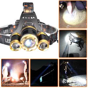 TS Lighting Linterna Frontal Linterna De Cabeza Recargable USB 4 Modos De Luz Faro <span class=keywords><strong>LED</strong></span> para Camping - Product Image 4