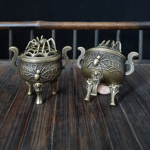 Brûleur d'encens en forme d'araignée personnalisé, porte-encens à design gratuit, artisanat en métal et cadeaux, accessoires d'aromathérapie pour la salle de yoga/thé/méditation - Product Image 5