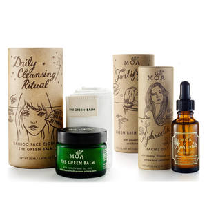 Tube naturel original pour huile essentielle faciale, artisanat fait main, biologique, élaboré, moderne, minimaliste, pot cylindrique en papier rigide - Product Image 1