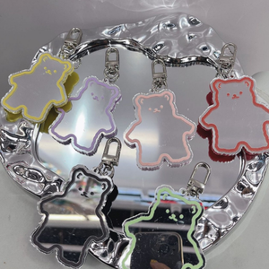 Lindo Llavero de Oso de Peluche Acrílico, Colgante Kawaii de Oso de Peluche, Joyería DIY, Colgante para Bolsos de Mujer y Niños, Regalos para Parejas, Llavero de Oso - Product Image 1