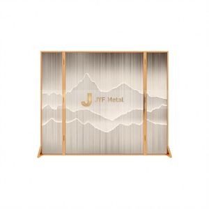 JINYIFAN ANN2184 Coated Custom Modern Durable Printed Multi-Functional Stainless Steel <b>Decorative</b> <b>Screen</b> Partition Engineering - Product Image 5