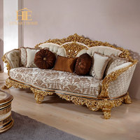 Canapé de style antique Salon Canapés de luxe de style européen Ensembles de meubles Design classique turc Ensemble de meubles