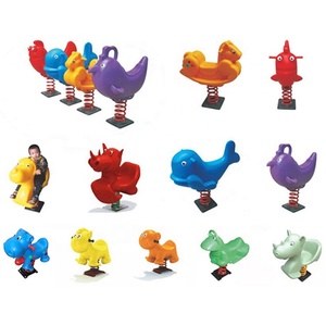 Hình dạng động vật khác nhau thiết bị công viên thương mại ngoài trời mùa xuân tay đua - Product Image 2