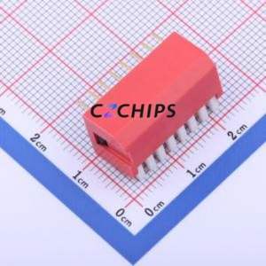 KH-1002-CB2.54-8P DIP Switch Through hole Component (THT) Switch Piano Key 8 PC Pin 2.54mm - Product Image 2