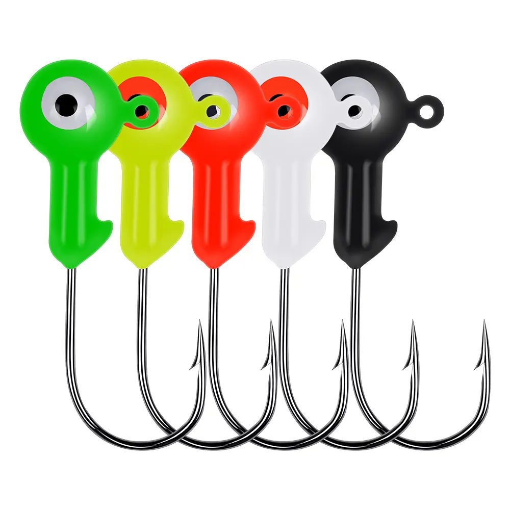 Wholesale lead jig heads fishing ice jig head lure per 1.75g 3.5g 5g 7g 10g 14g jighead 10 ps/bag