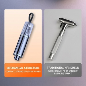 Marteau de sécurité automobile, brise-vitre d'urgence avec coupe-ceinture de sécurité 2 en 1, outil d'évacuation portable pour <span class=keywords><strong>kit</strong></span> d'urgence automobile - Product Image 4