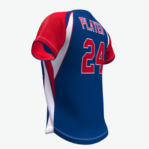 Grosir kaus bisbol sublimasi kustom jala jaket bisbol dengan pengiriman murah - Product Image 5