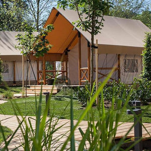 Belle et Popupal Campagne Toile Safari Tente 5x9m De Luxe Camping Tente <span class=keywords><strong>Maison</strong></span> Resort Salon Tente À <span class=keywords><strong>Vendre</strong></span> - Product Image 3