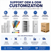 Casier en acier à 3 portes avec barre de suspension et serrure à clé pour employés de bureau, vestiaire de salle de sport, armoire de rangement pour vêtements en métal gris