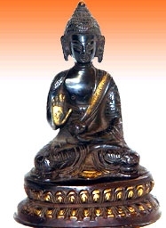 Statue de dieu Bouddha en marbre noir au design étonnant Statue de dieu en marbre super solide poli à la main pour la décoration de la maison et le culte - Product Image 3