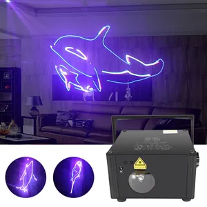 YSH kendini düzenleme desen DJ disko ışıkları TF kart tatil gece kulübü için animasyon lazeri işık DMX512 dekorasyon sahne aydınlatma