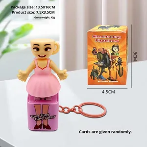 Vente en gros de nouveaux modèles Tung Tung Tung Sahur Italian Brainrot Tralalero Tralala Shark Meme Keychain Figure Boxes - Product Image 6