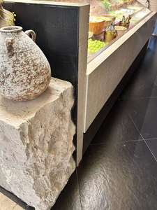 Pierre <span class=keywords><strong>calcaire</strong></span> beige naturelle, beige chaud avec une texture poreuse subtile, idéale pour les intérieurs et extérieurs rustiques vintage - Product Image 6