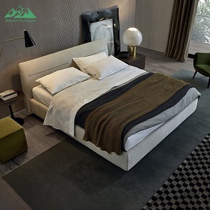 Tempat Tidur Modern Sederhana Gaya Nordik dengan Detail Tufted, Ukuran King Size, Tempat Tidur Anak Laki-laki, Tempat Tidur Pijat, Cocok untuk Apartemen Kecil - Product Image 4