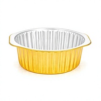 Plaque de cuisson en aluminium, pour aliments grillés au barbecue à emporter, 1430 ml, résistante à la chaleur, qualité alimentaire, dorée, en stock, directement de l'usine