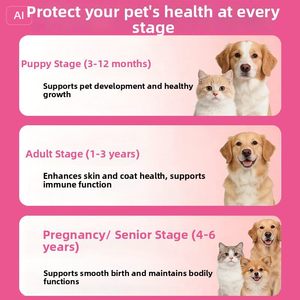 Tabletas Multivitamínicas para Perros y Gatos, Suplemento Nutricional 10 en 1, Apoyo Inmunológico, Cuidado de la Piel y el Pelaje, Venta al por Mayor - Product Image 6