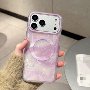 Coque de style INS pour iPhone 13 Pro Max 14 Pro, motif marbré perlé dégradé, compatible avec iPhone 17 Pro Max - Product Image 6