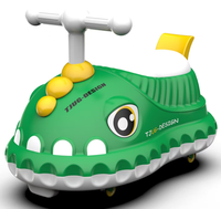 Nouvelle Voiture Évolutive Dinosaure 2026 à Quatre Roues pour Bébés et Enfants, Véhicule d'Équilibre en Plastique Propulsé par les Pieds, Certifié CE EN71, pour les 6 Mois-6 Ans