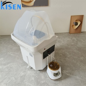 KISEN Moderne Portable Chaise de lavage de tête japonaise avec lavabo pour hydrothérapie et massage thaïlandais, pour salons de coiffure, salons de barbier, salles de bain et parcs - Product Image 3