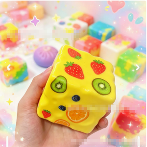 Juguete Antiestrés de Bloques de Goma Suaves con Diseño de Arcoíris, para Adultos y Niños, Regalo Sensorial para el Escritorio - Product Image 6