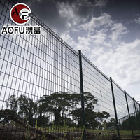 Anping Clôture en treillis soudé galvanisé à chaud de 1.8m avec grille triangulaire BRC