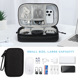 Travel <strong>Cable</strong> Organizer Pouch Electronic Accessories Carry Case Portable Waterproof Double Layers All-in-One Storage <strong>Bag</strong> - Product Image 6