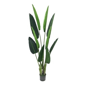 Bananiers artificiels tropicaux décoratifs de Style nordique Plante en pot en plastique Bonsaï Arbustes Plantes artificielles décoratives - Product Image 1