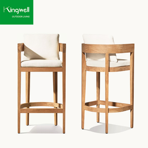 All Weather Outdoor <strong>Garden</strong> Furniture Modern Design Teak Wood Patio Restaurant Outdoor <strong>Bar</strong> <strong>Table</strong> <strong>and</strong> <strong>Stools</strong> - Product Image 2