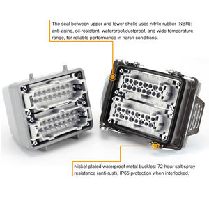 WZUMER Reemplace los Conectores resistentes de Harting <span class=keywords><strong>HAN</strong></span> E IP65, rectangulares industriales, 16A, 500V, V - Product Image 5