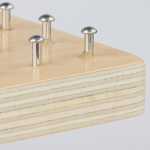 Cartes de modèles éducatifs, élastiques, planches géométriques en bois, jouets Montessori en bois - Product Image 3
